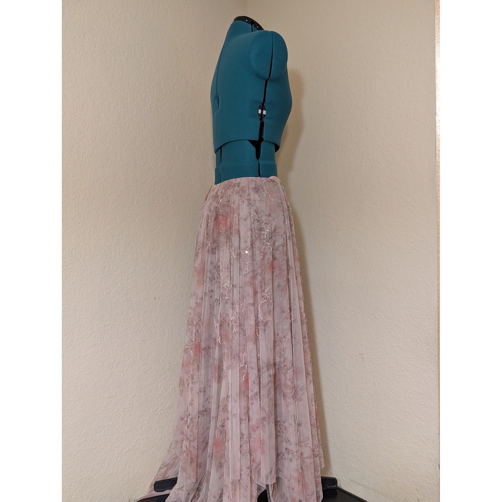 Ralph Lauren Purple Label Kymberly Floral Tulle Beaded Skirt Pink Size 4? READ - Picture 7 of 13